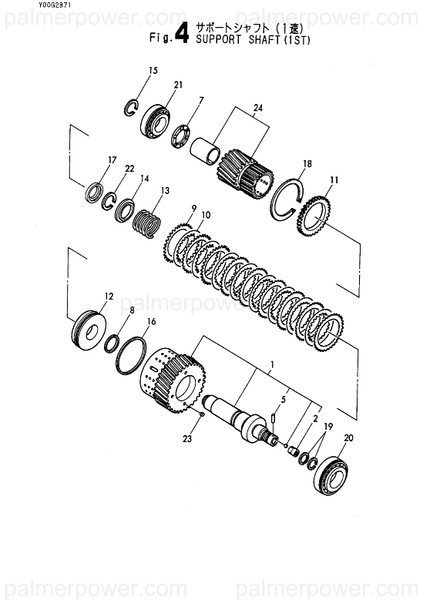 Order YANMAR 177551-03420 Pinion Assy, Z=25