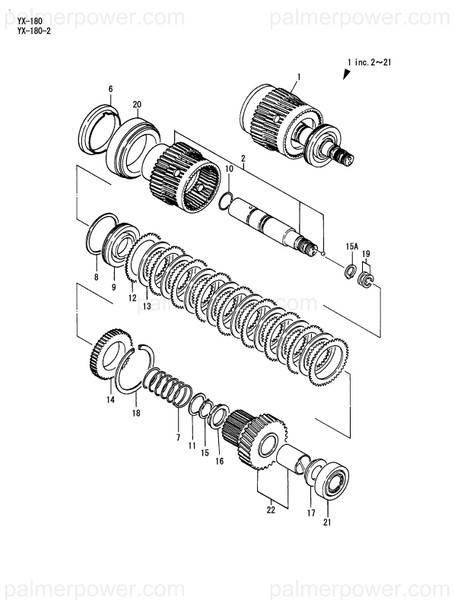 Order YANMAR 177411-03420 Pinion Assy, I=3.50