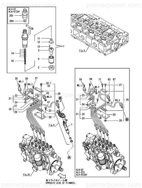 Order YANMAR 119174-59821 Pipe Assy, Injection
