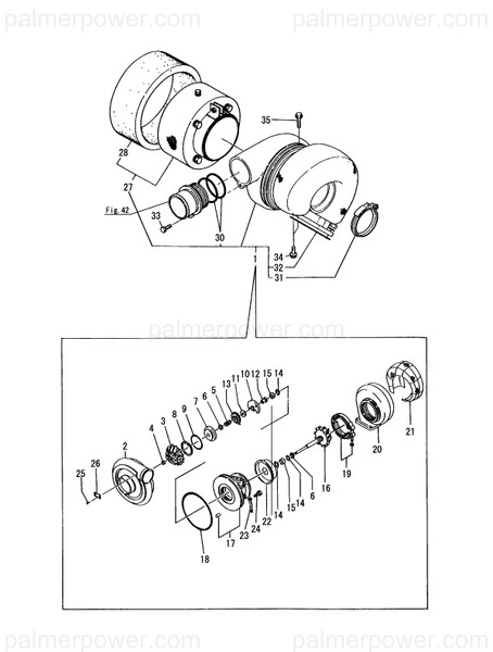 Order YANMAR X4918125300 Bearing Housing Assy