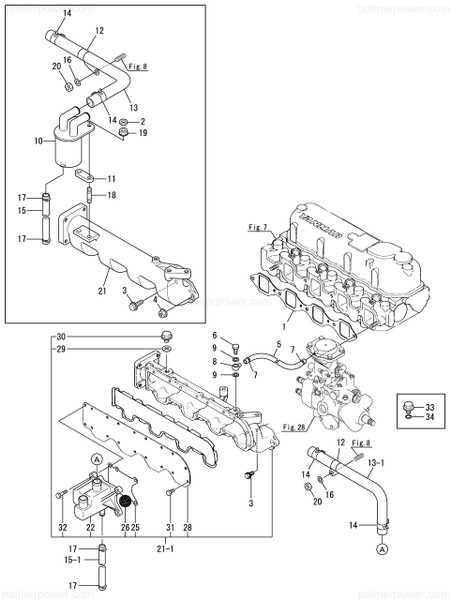 Order YANMAR 129693-03070 Retainer, Pipe