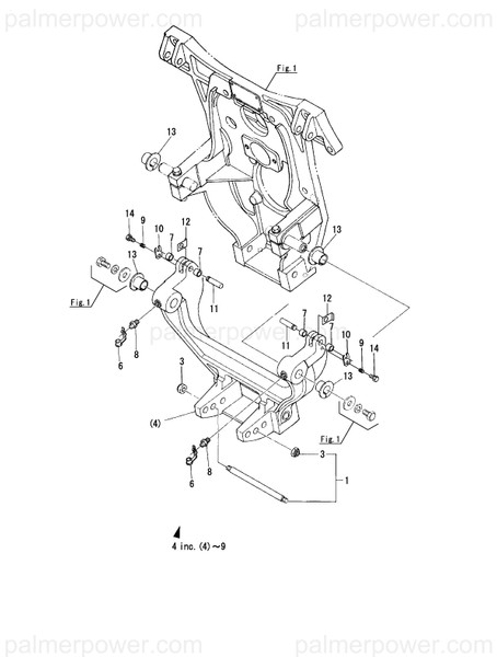 Order YANMAR 196315-03271 Bracket, Earth
