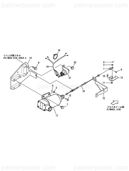 Order YANMAR 41660-502370 Bracket, Solenoid