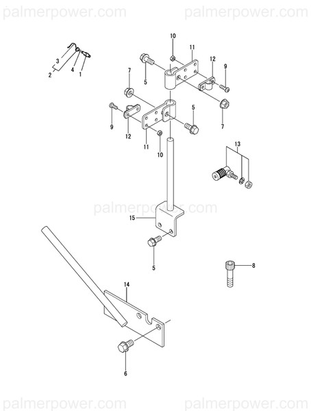 Order YANMAR 41710-550861 Bracket, Wire