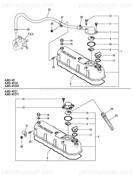 Order YANMAR 129697-03090 Pipe, Breather