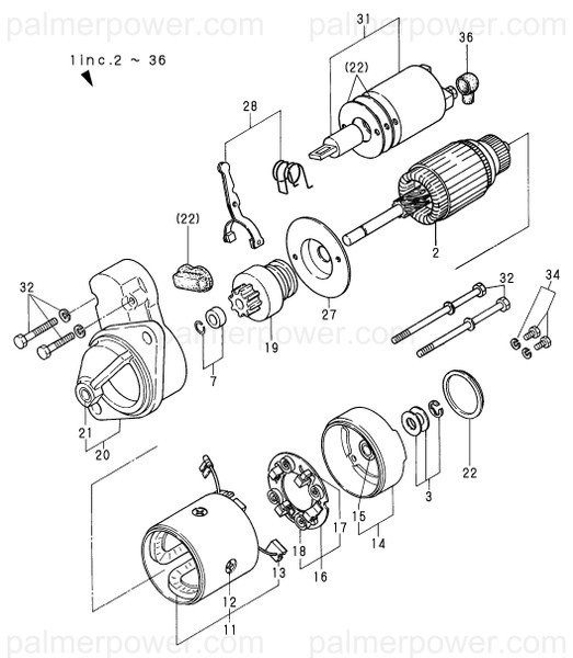 Order YANMAR X211416007 Case Assy, Gear
