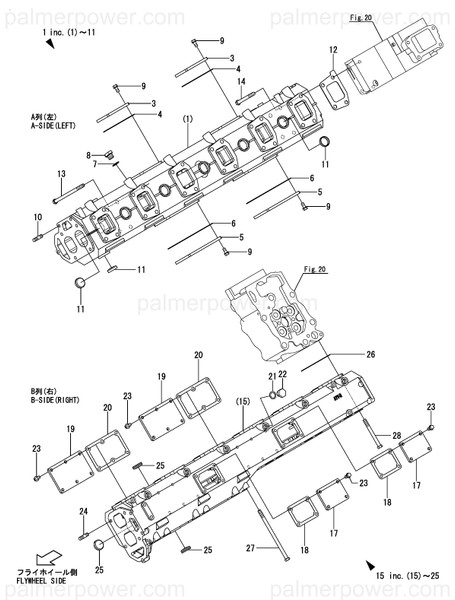 Order YANMAR 148960-13122 Manifold Assy