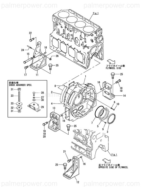 Order YANMAR 126660-01662 Foot, Mounting