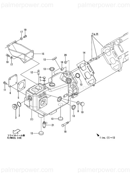 Order YANMAR 148960-13560 Nut,M12