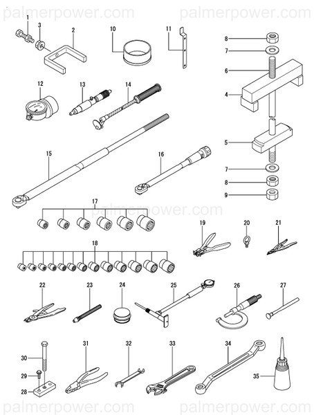 Order YANMAR 42112-005901 Torque Wrench(550N,M
