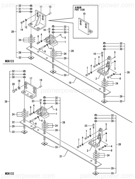 Order YANMAR 127698-08160 Bottom Board,Mgn123