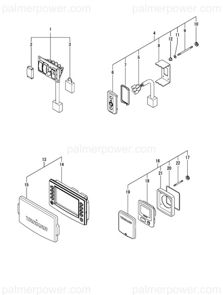 Order YANMAR 164000-51730 Cover,Display 780
