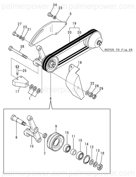 Order YANMAR 127656-77410 Cover, Belt