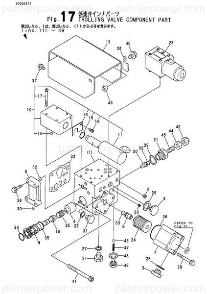 Order YANMAR 177068-04262 Valve, Trolling
