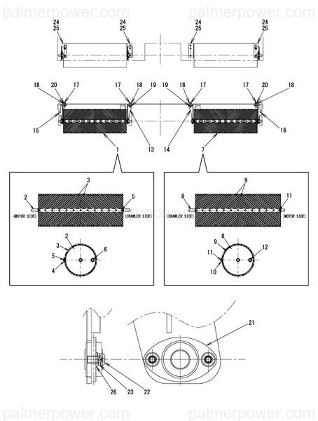 Order YANMAR 15T709-51650 Bearing Bracket