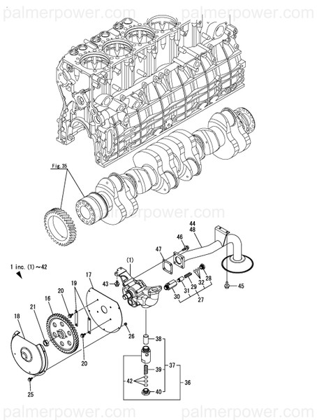 Order YANMAR 128633-32390 Valve Assy, Safety