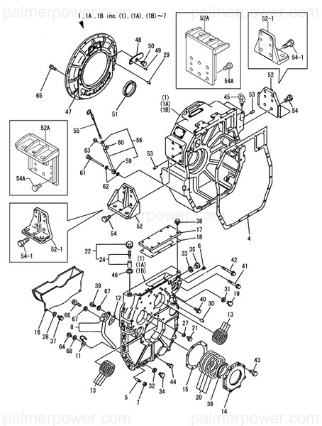 Order YANMAR 177054-02100 Flange, Mounting