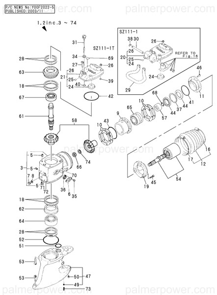 Order YANMAR 196316-02070 Label