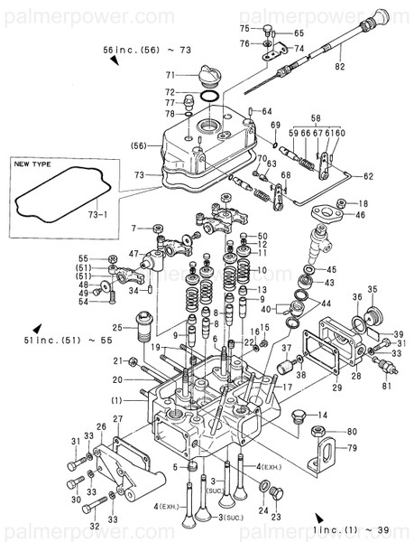 Order YANMAR 724070-03600 Shaft Assy