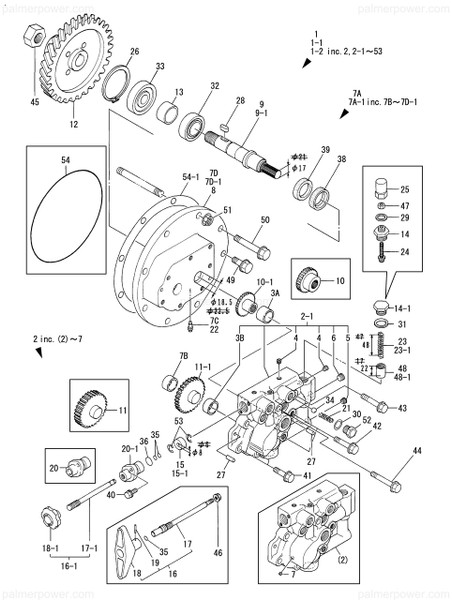 Order YANMAR 26356-180002 Nut, M18