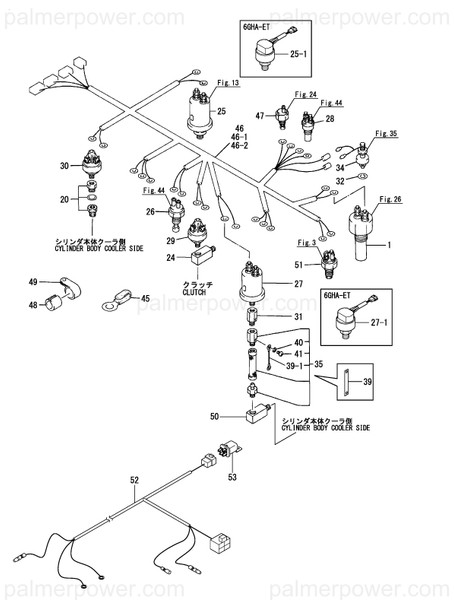 Order YANMAR 128625-77511 Harness, Wire