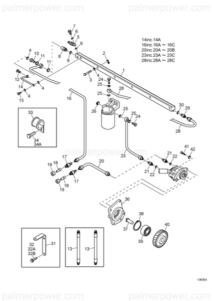 Order YANMAR 165000-35960 Pipe, Fuel