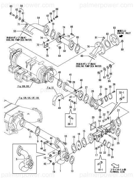 Order YANMAR 126677-49680 Pipe, Csw Lo/C Out
