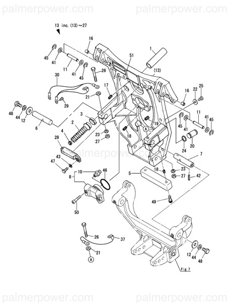 Order YANMAR 196315-01750 Pad, Rubber