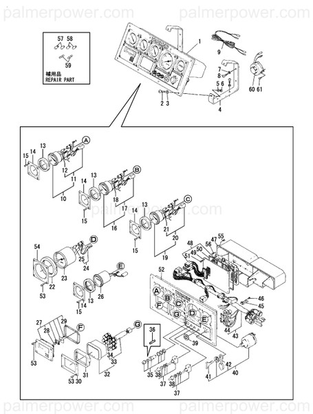 Order YANMAR 127610-91201 Tachometer