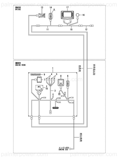 Order YANMAR 164000-25711 Harness,Ext Hd A 3M