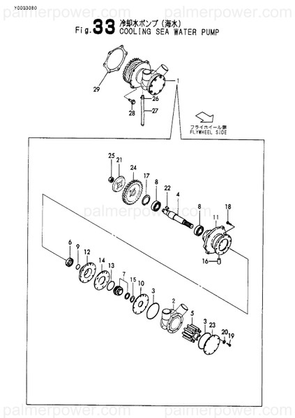 Order YANMAR 128633-66160 Gear, Drive