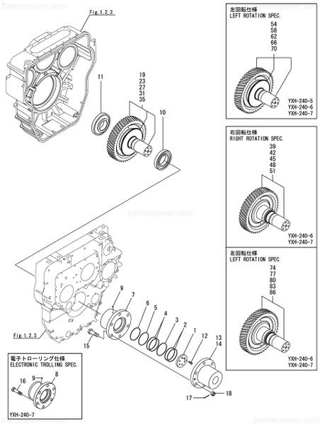 Order YANMAR 177514-03550 Shaft Assy, Z=87R