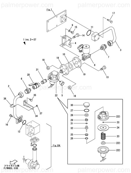 Order YANMAR 43711-106040 Nipple, Long R1X60