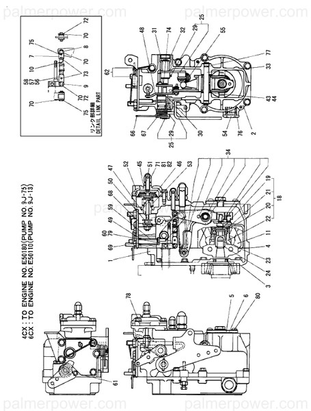 Order YANMAR 119000-61570 Spacer