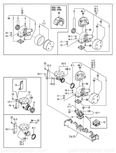 Order YANMAR 126443-18551 Bend, Exhaust 4B
