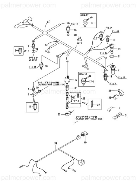 Order YANMAR 128625-77501 Harness, Wire
