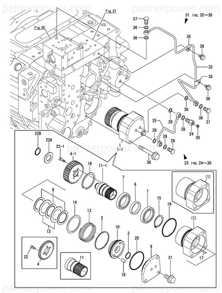 Order YANMAR 177511-07430 Pipe Assy, Brake