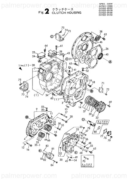 Order YANMAR 177032-02133 Gasket, Mounting