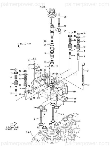 Order YANMAR 148661-11900 Retainer,Injector