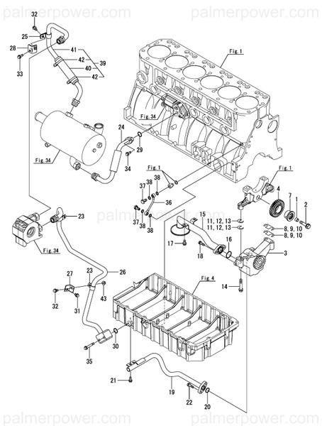Order YANMAR 119581-39100 Pipe, Lo 2Nd Idle
