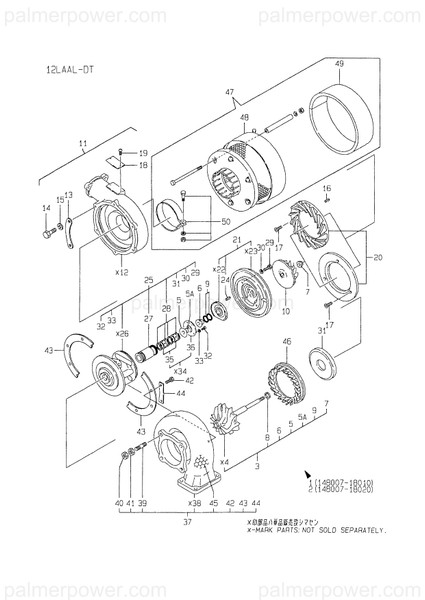 Order YANMAR XNN382205 Turbine Nozzle