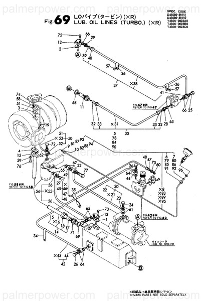 Order YANMAR 143603-39960 Pipe Assy, Oil