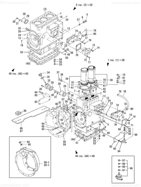Order YANMAR 26620-120002 Nut, Eye M12