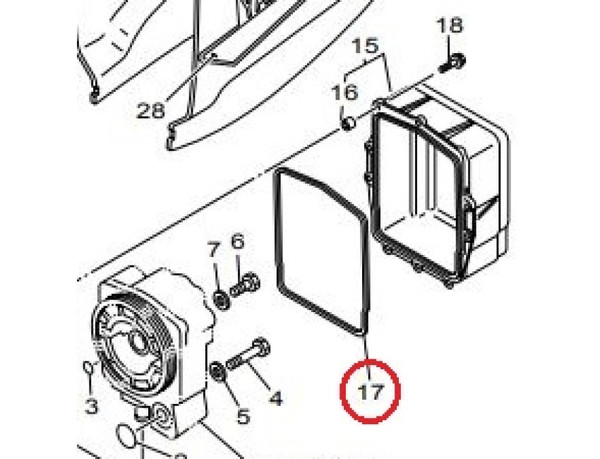 Order YAHAMA 6U1-45114-00-00 Hydra-drive DE-DHD DE-DHT Upper Casing Gasket
