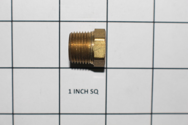 INDMAR 605047 FITTING PLUG 3/8 HEX BRASS