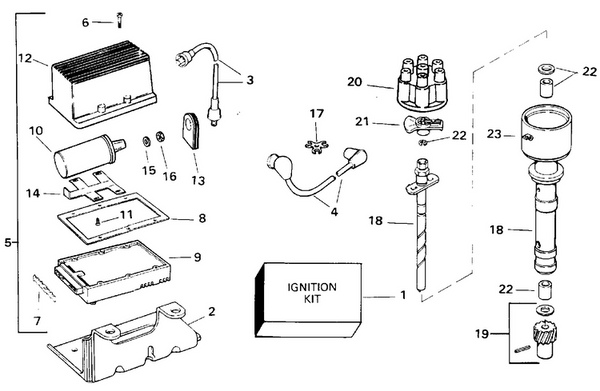 EVINRUDE-JOHNSON 3853548 Coil, Ignition Module