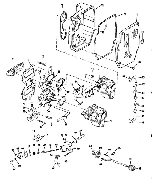 EVINRUDE-JOHNSON 321497 Gasket, Air Silencer