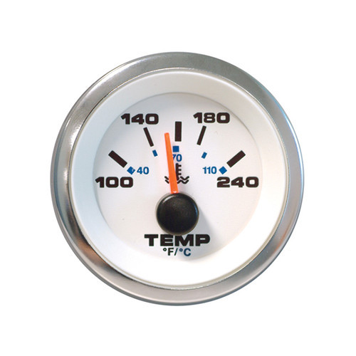 SIERRA 62540P White Premier Pro Series Water Temp Gauge