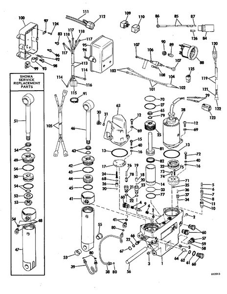 EVINRUDE-JOHNSON 390006 Cap, O-Ring &Seal Assy.