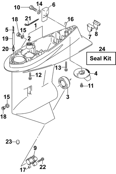 EVINRUDE-JOHNSON 5033798 Sealing Kit, Gear Case